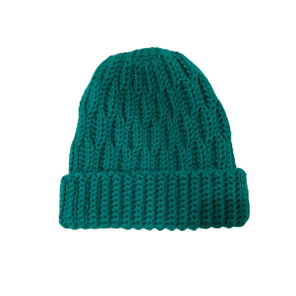 Michael’s Loops & Thread -Handmade Green “Honeycomb” Crochet Hat